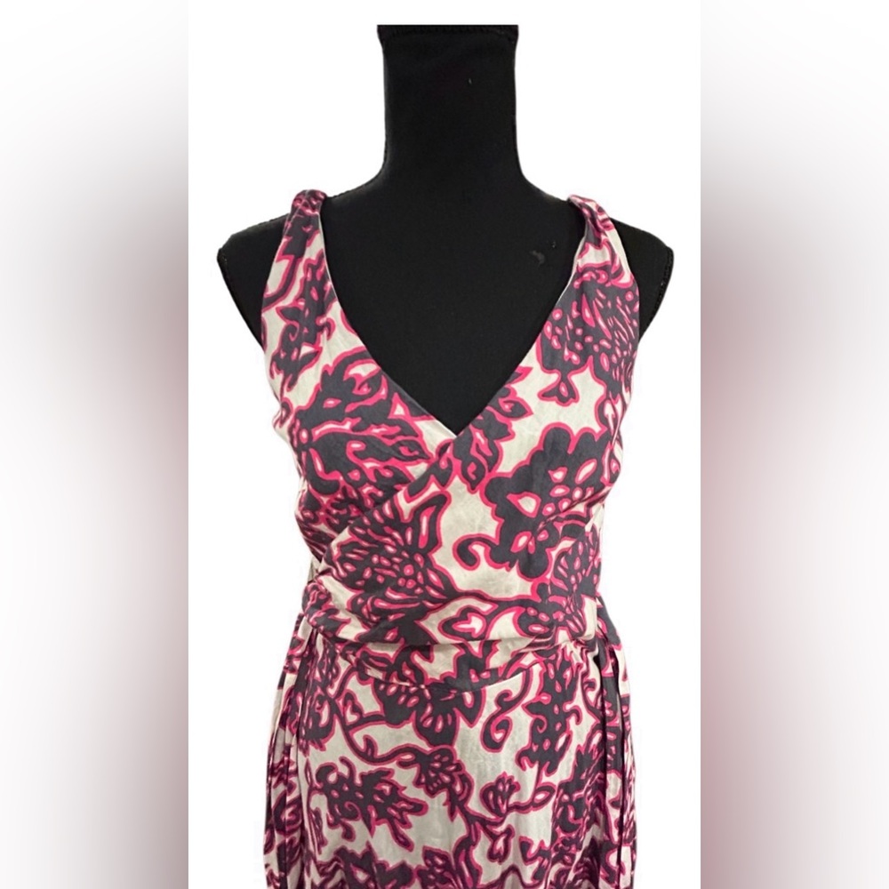 🔥 BODEN! “RIVIERA” MIDI-DRESS!! STUNNING PATTERN! LINEN COTTON BLEND! - Picture 4 of 16